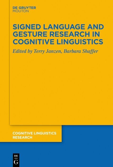 Couverture_Signed Language and Gesture Research in Cognitive Linguistics