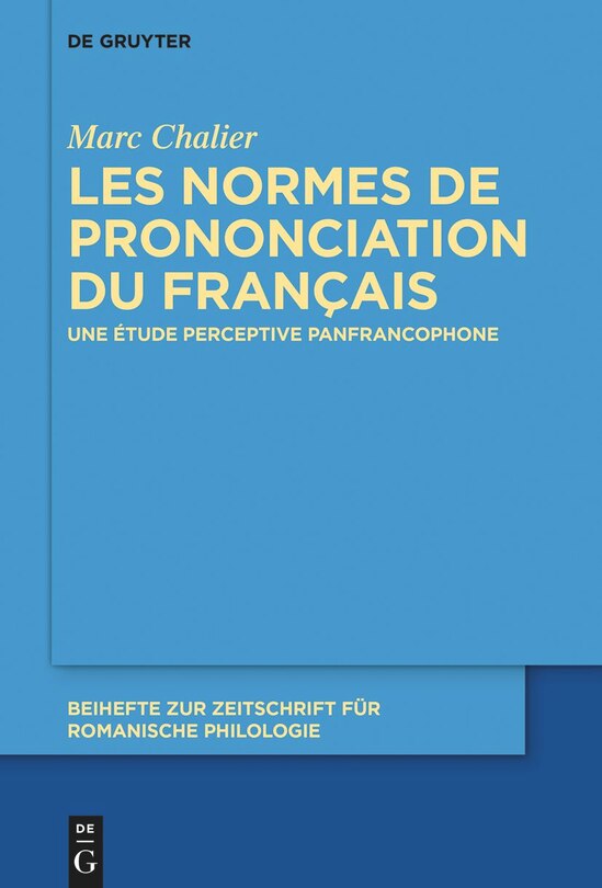 Couverture_Les normes de prononciation du français