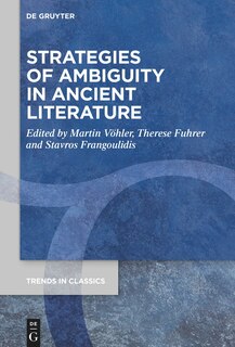 Front cover_Strategies of Ambiguity in Ancient Literature