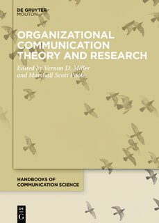 Front cover_Organizational Communication Theory and Research