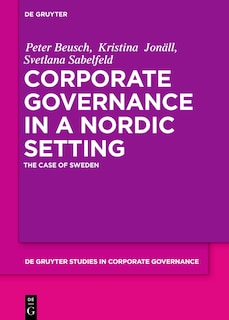 Couverture_Corporate Governance in a Nordic Setting