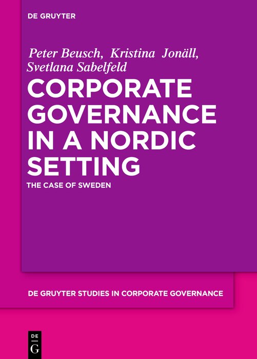 Couverture_Corporate Governance in a Nordic Setting
