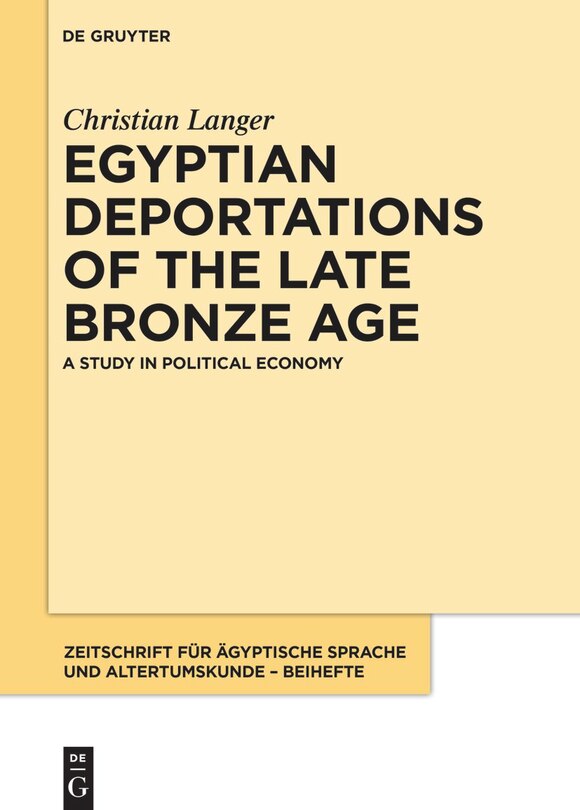 Front cover_Egyptian Deportations of the Late Bronze Age