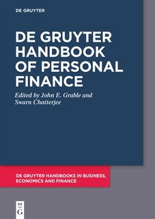 Front cover_De Gruyter Handbook of Personal Finance