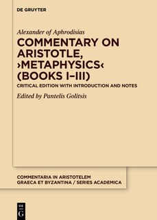 Couverture_Commentary on Aristotle, ›Metaphysics‹ (Books I–III)