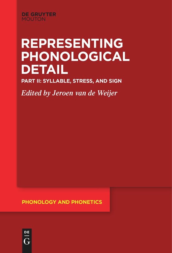 Couverture_Syllable, Stress, and Sign