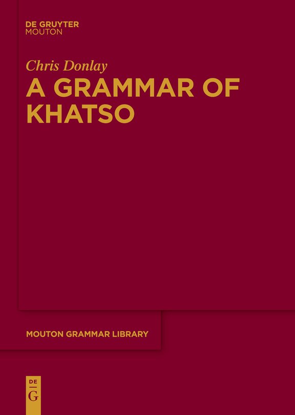 Front cover_A Grammar of Khatso