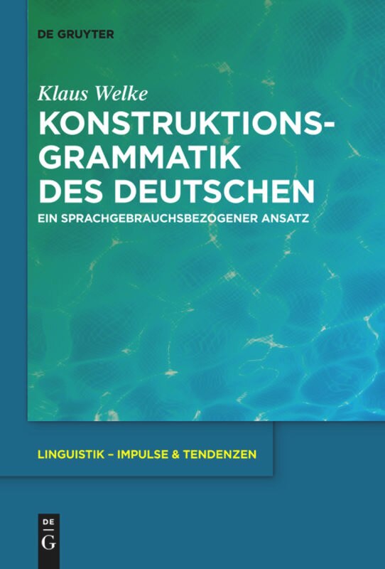 Front cover_Konstruktionsgrammatik des Deutschen