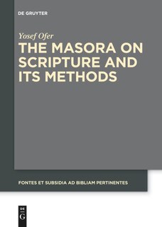 Couverture_The Masora on Scripture and Its Methods