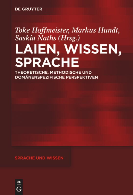 Front cover_Laien, Wissen, Sprache