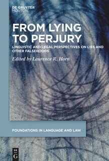 Front cover_From Lying to Perjury