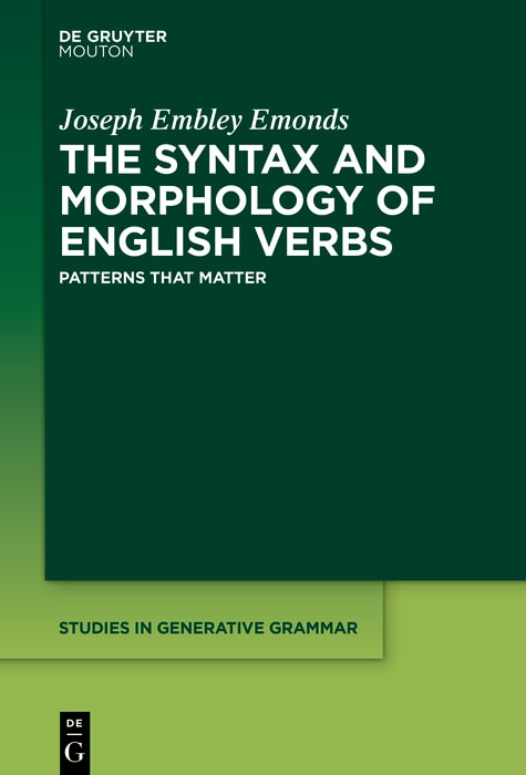 Front cover_The Syntax and Morphology of English Verbs