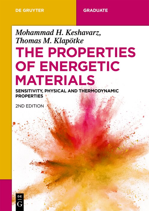 Couverture_The Properties of Energetic Materials