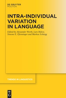 Front cover_Intra-individual Variation in Language