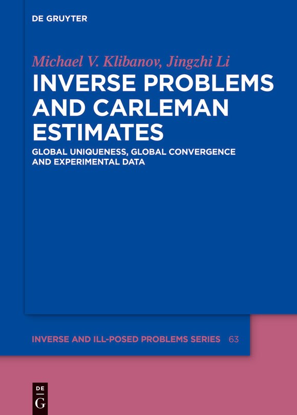 Front cover_Inverse Problems and Carleman Estimates
