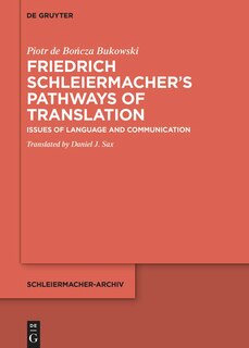 Couverture_Friedrich Schleiermacher’s Pathways of Translation