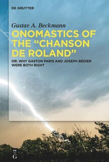 Front cover_Onomastics of the “Chanson de Roland”