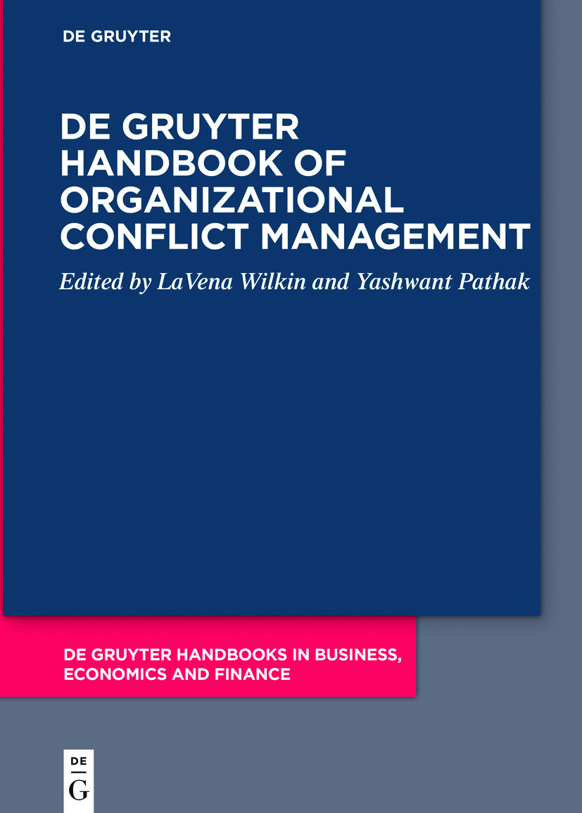 Front cover_De Gruyter Handbook of Organizational Conflict Management