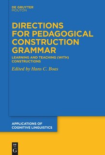 Front cover_Directions for Pedagogical Construction Grammar