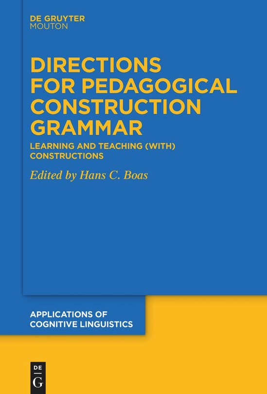 Front cover_Directions for Pedagogical Construction Grammar