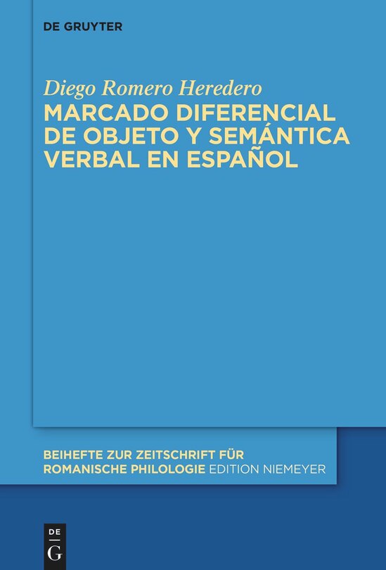 Couverture_Marcado diferencial de objeto y semántica verbal en español