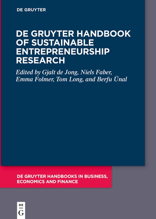 Couverture_De Gruyter Handbook of Sustainable Entrepreneurship Research