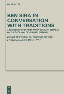 Front cover_Ben Sira in Conversation with Traditions