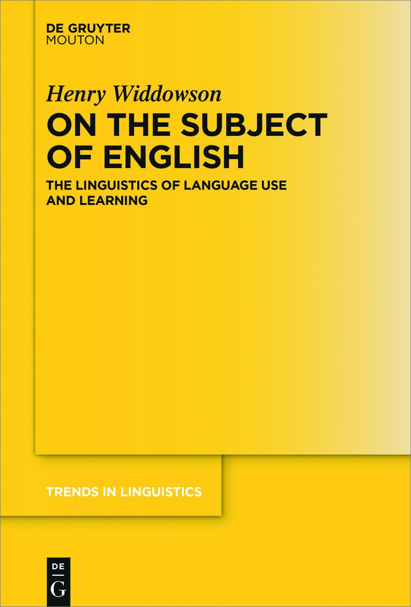 Front cover_On the Subject of English