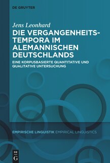 Front cover_Die Vergangenheitstempora im Alemannischen Deutschlands