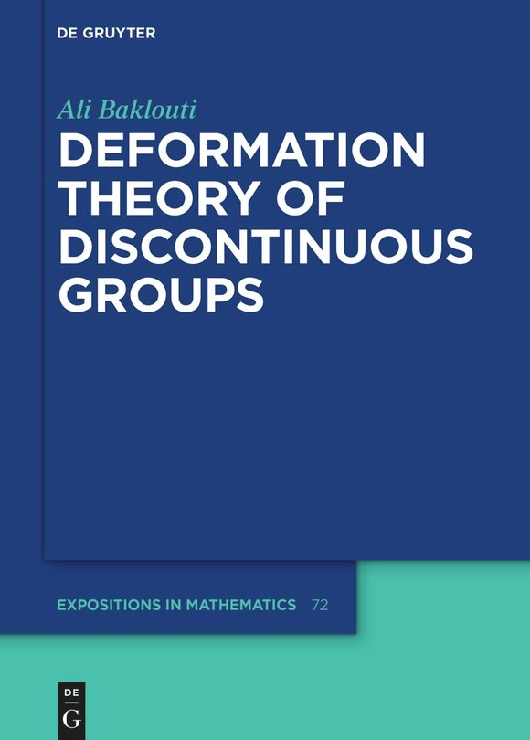 Front cover_Deformation Theory of Discontinuous Groups
