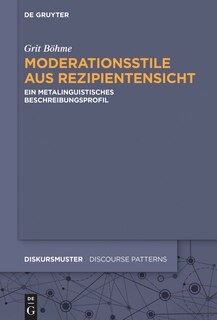 Front cover_Moderationsstile aus Rezipientensicht
