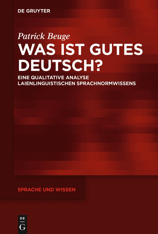 Front cover_Was ist gutes Deutsch?