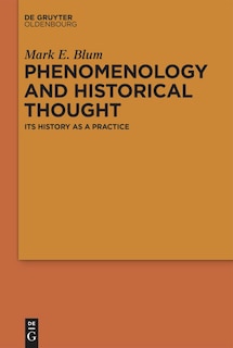 Front cover_Phenomenology and Historical Thought