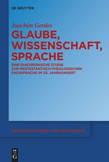 Front cover_Glaube, Wissenschaft, Sprache