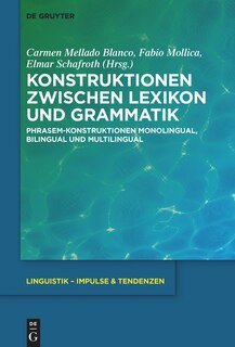 Front cover_Konstruktionen zwischen Lexikon und Grammatik