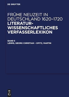 Couverture_Lehms, Georg Christian – Opitz, Martin