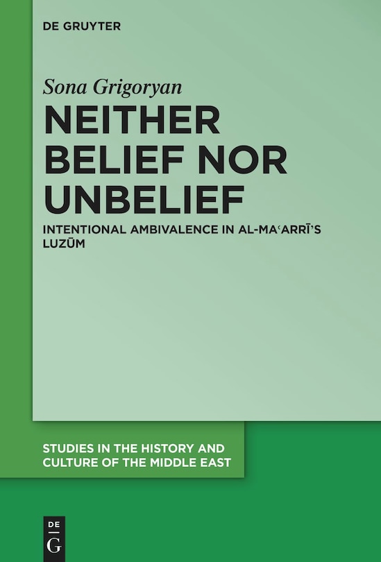 Front cover_Neither Belief nor Unbelief