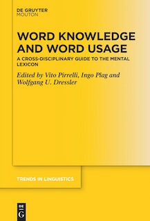 Front cover_Word Knowledge and Word Usage