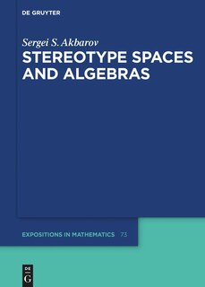 Couverture_Stereotype Spaces and Algebras
