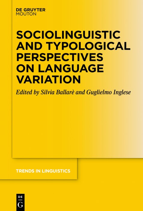 Couverture_Sociolinguistic and Typological Perspectives on Language Variation