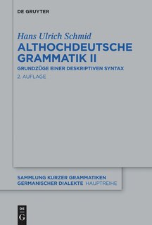 Couverture_Althochdeutsche Grammatik II
