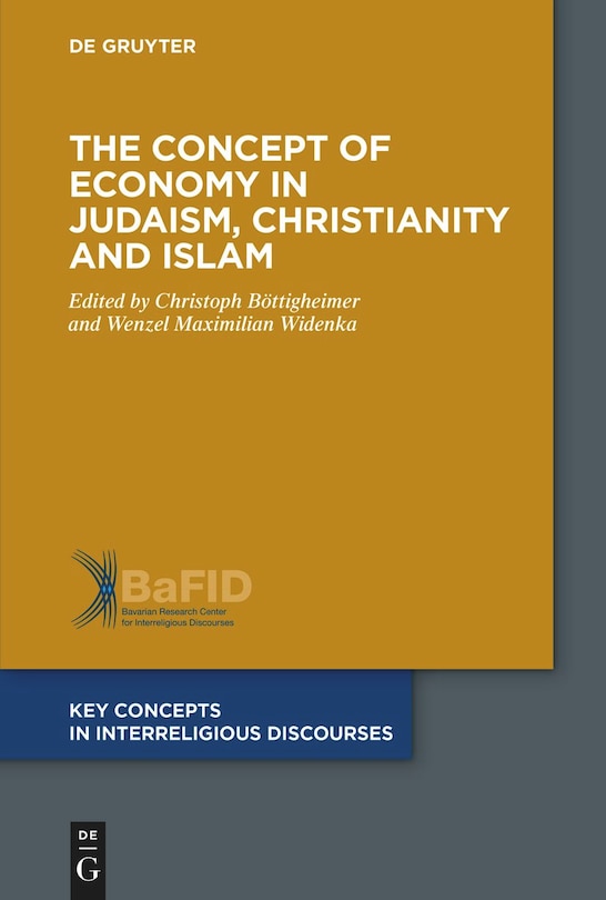 Front cover_The Concept of Economy in Judaism, Christianity and Islam