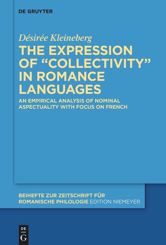 Front cover_The expression of “collectivity” in Romance languages