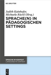 Front cover_Sprache(n) in pädagogischen Settings