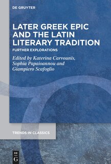Front cover_Later Greek Epic and the Latin Literary Tradition