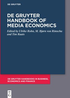 Couverture_De Gruyter Handbook of Media Economics