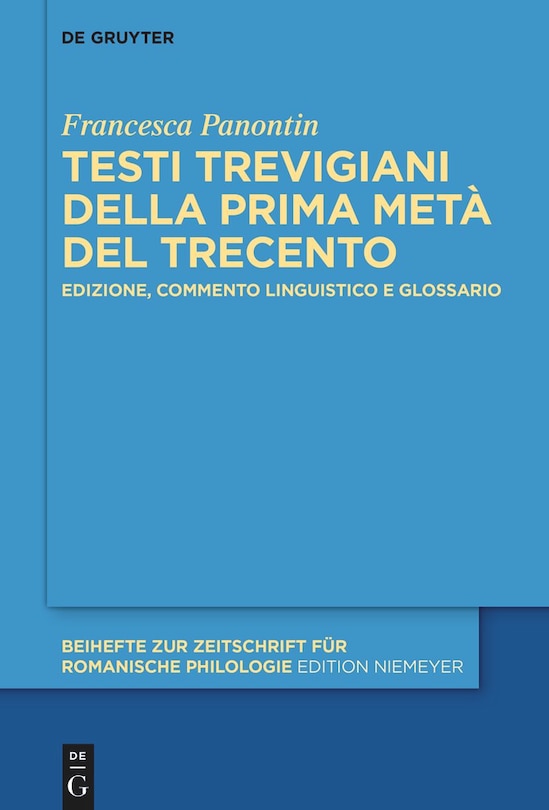 Couverture_Testi trevigiani della prima metà del Trecento