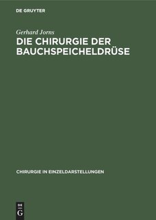 Front cover_Die Chirurgie der Bauchspeicheldrüse