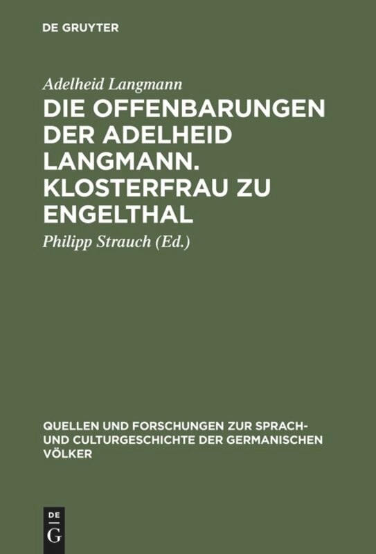 Couverture_Die Offenbarungen der Adelheid Langmann. Klosterfrau zu Engelthal