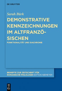 Couverture_Demonstrative Kennzeichnungen im Altfranzösischen